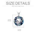 TOUPOP Sterling Silver Crystal Cute Animal Necklace Women Christmas Birthday Gifts-0-5