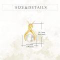 wholesale 14K Gold AAA Freshwater Pearl Infinity Pendant Necklace for Women - Elegant Mother's Day Gift-0-3