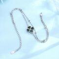 wholesale 925 Sterling Silver Clover Stone Bracelet - Adjustable Size Charm s for Women and Girls-0-4
