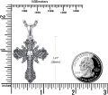 wholesale 925 Sterling Silver Skull Winged Cross Pendant Necklace  for Men & Women Gothic Religious Jewelry Baptism Gift-0-5