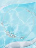 wholesale 925 Sterling Silver Lotus Flower Bracelet With Blue Gemstone Accents-0-4