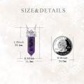 wholesale 925 Sterling Silver Purple Amethyst Crown Pendant Necklaces for Women s-0-4