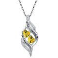TOUPOP 925 Silver Birthstone Sister Necklace Pendant Gift-0-0