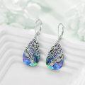 wholesale 925 Sterling Silver Labradorite Dragonfly Drop Earrings with Leverbacks-0-4