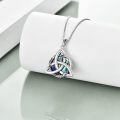 TOUPOP 925 Sterling Silver Celtic Knot Necklace Irish Jewelry Gifts-0-2