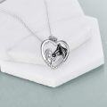 wholesale Sterling Silver Stone Horse Pendant Necklace for Women Horse Gift-0-44