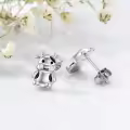 TOUPOP Sterling Silver Moonstone Earrings For Women Drop Stud Animal Jewelry Gifts-0-2