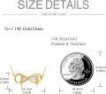 wholesale 14K Gold Infinity Love Sisters and Mom Charm Necklace for Women Girls - Mothers Day s-0-3