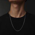 wholesale Sterling Silver Snake Chain 1 3mm Round Italian Necklace for Women Men 18 26 -0-2