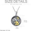 wholesale 925 Sterling Silver Dolphin Mother & Child Pendant Necklaces for Women Girl's Gift Jewelry-0-3