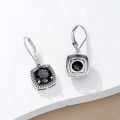 wholesale 925 Sterling Silver Earrings Wholesale With Black Gemstone Accents-0-2