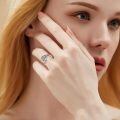 wholesale 925 Sterling Silver Open Ring Vintage Cross Floral Filigree Oxidized Adjustable Band-0-3