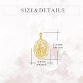 wholesale 14K Gold Saint Christopher Protect Us Religious Pendant Necklace for Men & Women-0-3