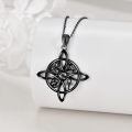 wholesale 925 Sterling Silver Moissanite Witches Knot Necklace Witch Jewelry for Women-0-98