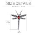 wholesale 925 Sterling Silver Dragonfly Urn Pendant Necklace Turquoise Stone Oxidized Memorial Jewelry-0-32