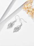 TOUPOP Sterling Silver Tree Of Life Dangle Drop Earrings-0-1