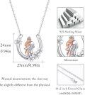 wholesale 925 Sterling Silver Angel and Child Clover Pendant Luck s for Girls-0-2