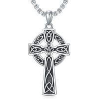 wholesale 925 Sterling Silver Celtic Cross Pendant-01-classic-silver