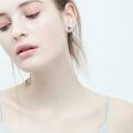 wholesale 925 Sterling Silver Birthstone Heart Stud Earrings Jewelry Gifts for Women-0-40