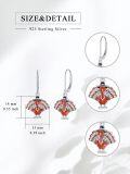 wholesale Sterling Silver Pumpkin Turkey Mushroom Dangle Earrings-0-9