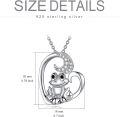 wholesale TOUPOP Christmas Gifts Frog Necklace Frog Jewelry S925 Sterling Silver Crystal Pendant Jewelry For Women Birthday Christmas Gifts -0-5