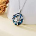 wholesale TOUPOP Cute Animal Necklace S925 Sterling Silver Crystal Animal Jewelry For Women Christmas Birthday Gifts -0-3