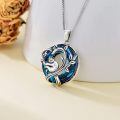 TOUPOP Sterling Silver Crystal Cute Animal Necklace Women Christmas Birthday Gifts-0-3