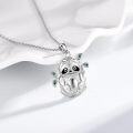 wholesale 925 Sterling Silver Sloth Pendant Necklace - Adorable Animal Charm for Women's Fashion Jewelry-0-2