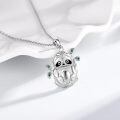 wholesale 925 Sterling Silver Sloth Pendant Necklace - Adorable Animal Charm for Women's Fashion Jewelry-0-2