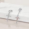 wholesale 925 Sterling Silver Cross & Infinity Love Drop Dangle Stud Earrings for Women Girls Gift Set 3 Pairs Pack-0-1