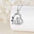 wholesale 925 Sterling Silver Bear Paw Necklace with Rolo Chain - Nickel-Free, Lead-Free, Cadmium-Free - 23mm Pendant - Gift Box Included - Ideal for Lover, Mother, Daughter, Friend - 100% Satisfaction Guarantee-0-2