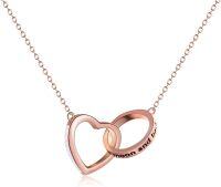 wholesale TOUPOP Sterling Silver Heart Necklace For Women I Love You To The Moon And Back Pendant Necklace Anniversary Birthday Jewelry Gifts For Women Her -undefined