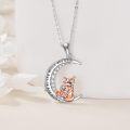wholesale 925 Sterling Silver Moon and Fox Pendant Necklace Love You to the Moon & Back s for Women Mamas-0-2