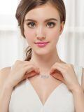 wholesale 14k Two Tone Heart Pendant Necklace With Lab Diamond Accents-0-1