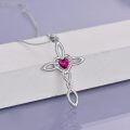 wholesale Sterling Silver Celtic Knot Cross Pendant Necklace Irish Infinity Love Heart Jewelry Gift-0-20