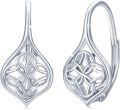 wholesale 925 Sterling Silver Celtic Knot Leverback Earrings for Women & Girls - Vintage  Ideas-0-0