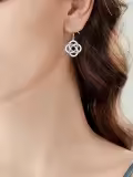 wholesale 925 Sterling Silver Celtic Knot Drop Earrings Wholesale - Irish s for Women-0-1