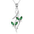 wholesale 925 Sterling Silver Pink Austrian Crystal Infinity Butterfly Pendant Necklace-0-11