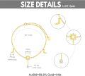 wholesale 14K Gold Sun & Moon Charm Ankle Anklet - Solid Gold Foot s for Women-0-3