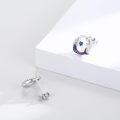 wholesale 925 Sterling Silver Mermaid Stud Earrings for Women Ocean Animal Beach Theme Jewelry Birthday Gifts for Girlfriend-0-2