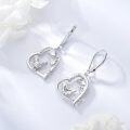 wholesale 925 Sterling Silver Rooster Heart Drop Earrings for Women Girls Gifts Jewelry Accessories-0-1