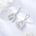 wholesale 925 Sterling Silver Rooster Heart Drop Earrings for Women Girls Gifts Jewelry Accessories-0-1