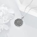 wholesale 925 Sterling Silver Lotus Flower Pendant Necklaces for Women Mother's Day  Ideas-0-3
