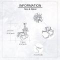 wholesale 925 Sterling Silver Horse Pendant Necklace for Women Animal -0-3