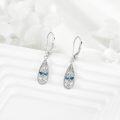 wholesale 925 Sterling Silver Teardrop Blue Enamel Dragonfly Leverback Drop Earrings-0-3