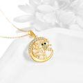 wholesale 14K Gold Owl Tree of Life Pendant Necklace - Summer for Women Lovers Valentines Day Mother's Day-0-2