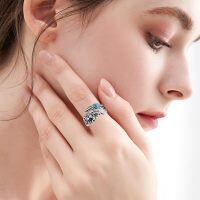 wholesale 925 Sterling Silver Turquoise Adjustable Flower Ring Women s Gift-Feather II