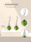 wholesale 925 Sterling Silver Teardrop Drop Earrings Wholesale With Celtic Knots-0-53