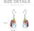 wholesale 925 Sterling Silver Firebird Moonstone Drop Earrings for Women Gift Idea-0-4