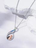 TOUPOP Sterling Silver & Stone Cat Necklace for Women-0-2